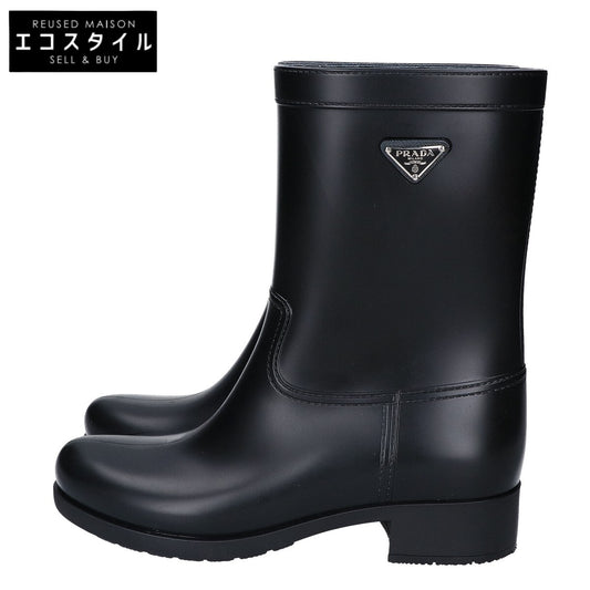PRADA プラダ トライアングルロゴ レインブーツ シューズ