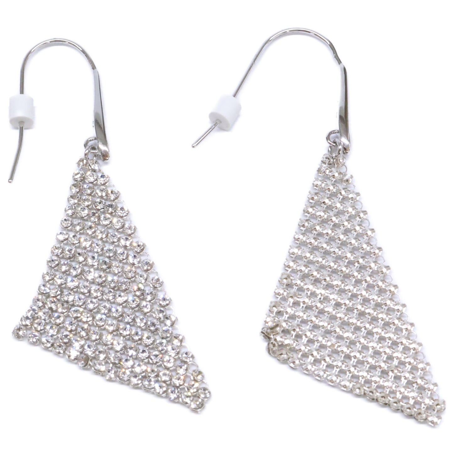 SWAROVSKI スワロフスキー 【美品】Fit クリスタルメッシュ フック ピアス