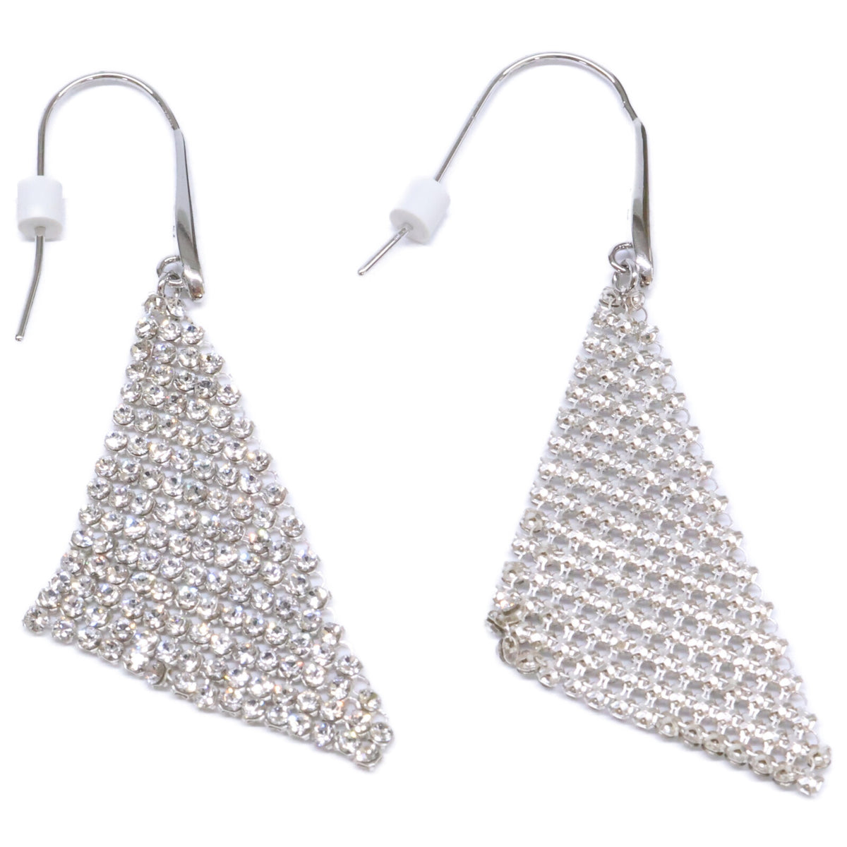 SWAROVSKI スワロフスキー 【美品】Fit クリスタルメッシュ フック ピアス