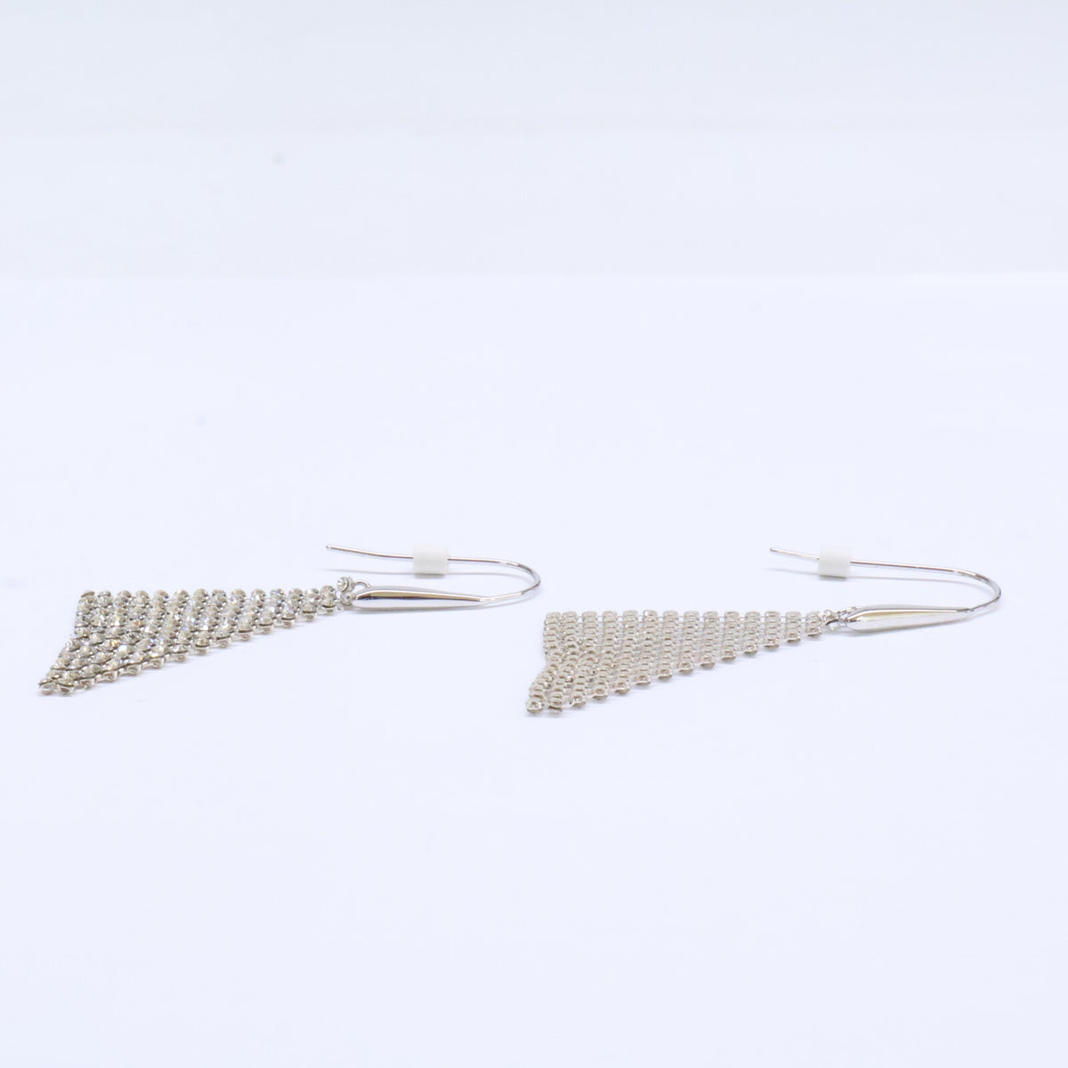 SWAROVSKI スワロフスキー 【美品】Fit クリスタルメッシュ フック ピアス