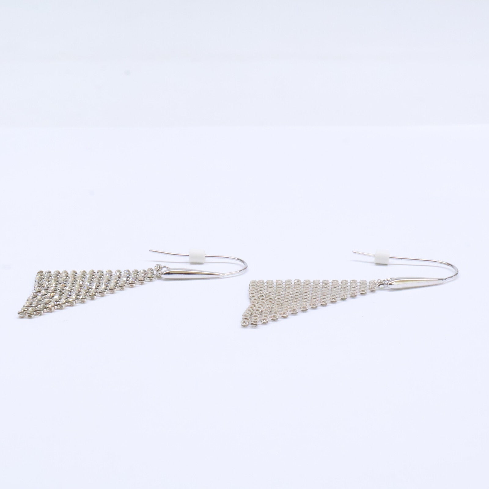 SWAROVSKI スワロフスキー 【美品】Fit クリスタルメッシュ フック ピアス