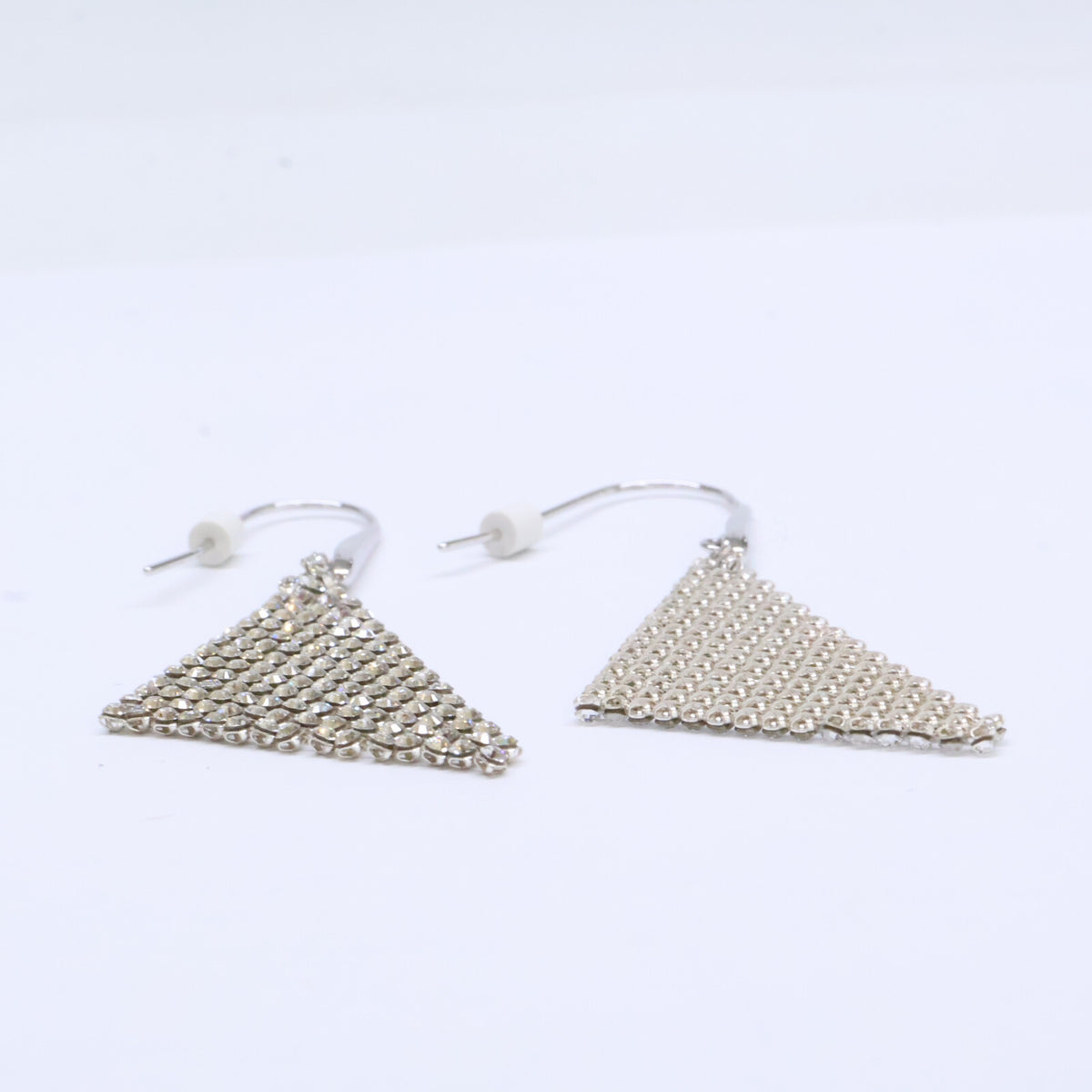 SWAROVSKI スワロフスキー 【美品】Fit クリスタルメッシュ フック ピアス