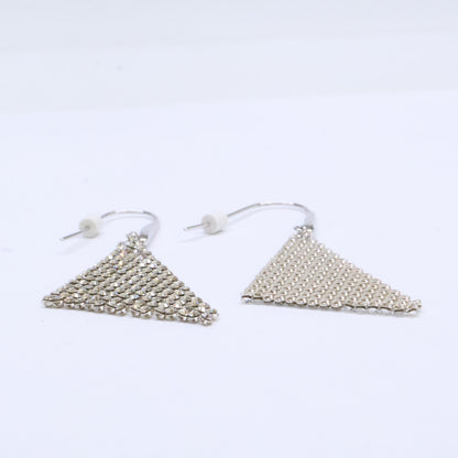 SWAROVSKI スワロフスキー 【美品】Fit クリスタルメッシュ フック ピアス