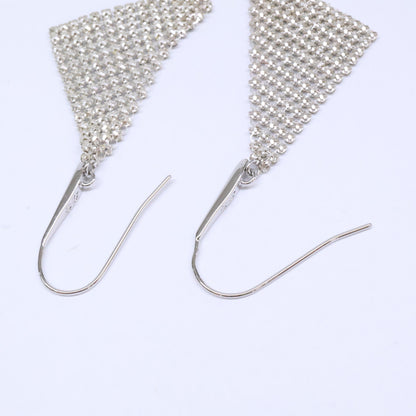 SWAROVSKI スワロフスキー 【美品】Fit クリスタルメッシュ フック ピアス