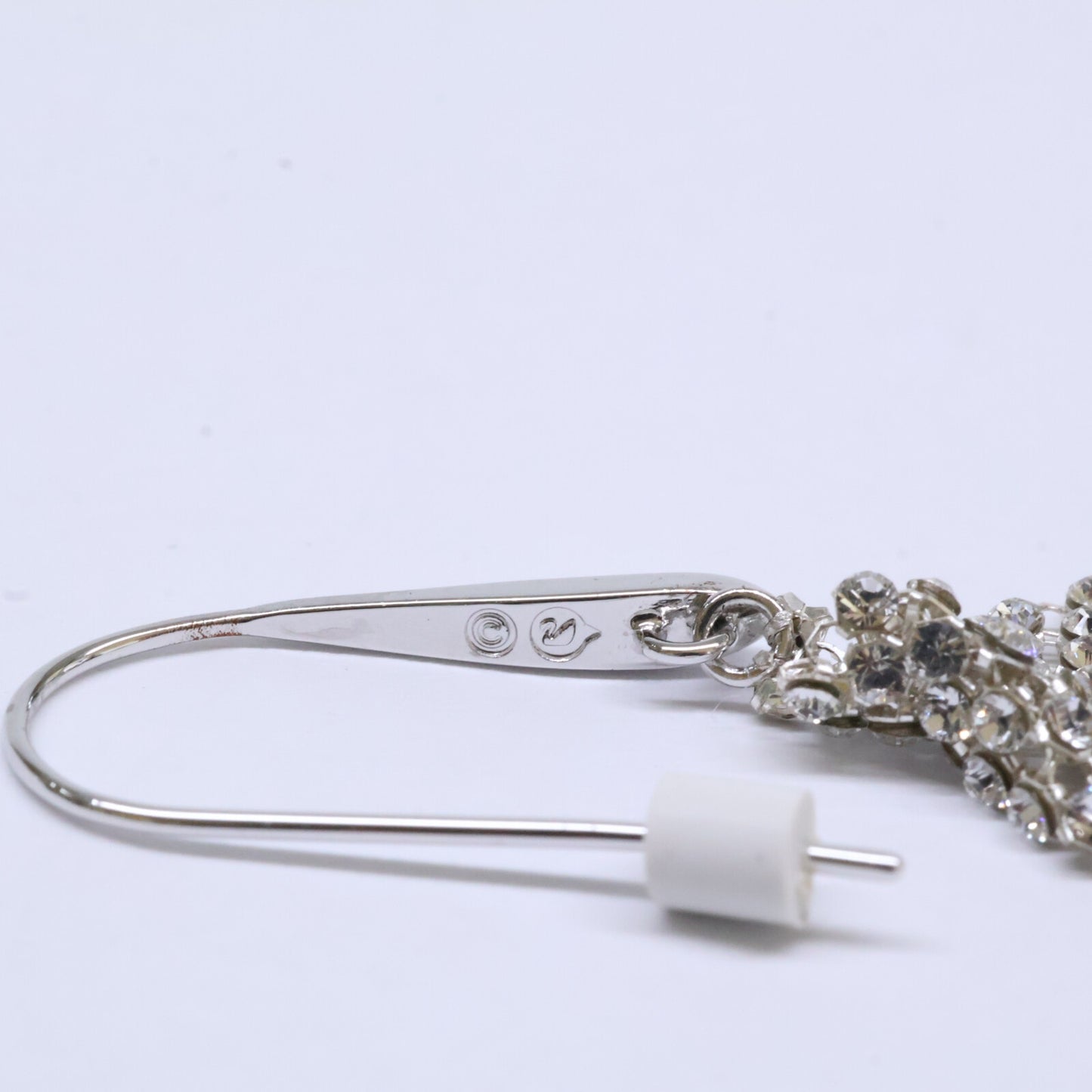 SWAROVSKI スワロフスキー 【美品】Fit クリスタルメッシュ フック ピアス