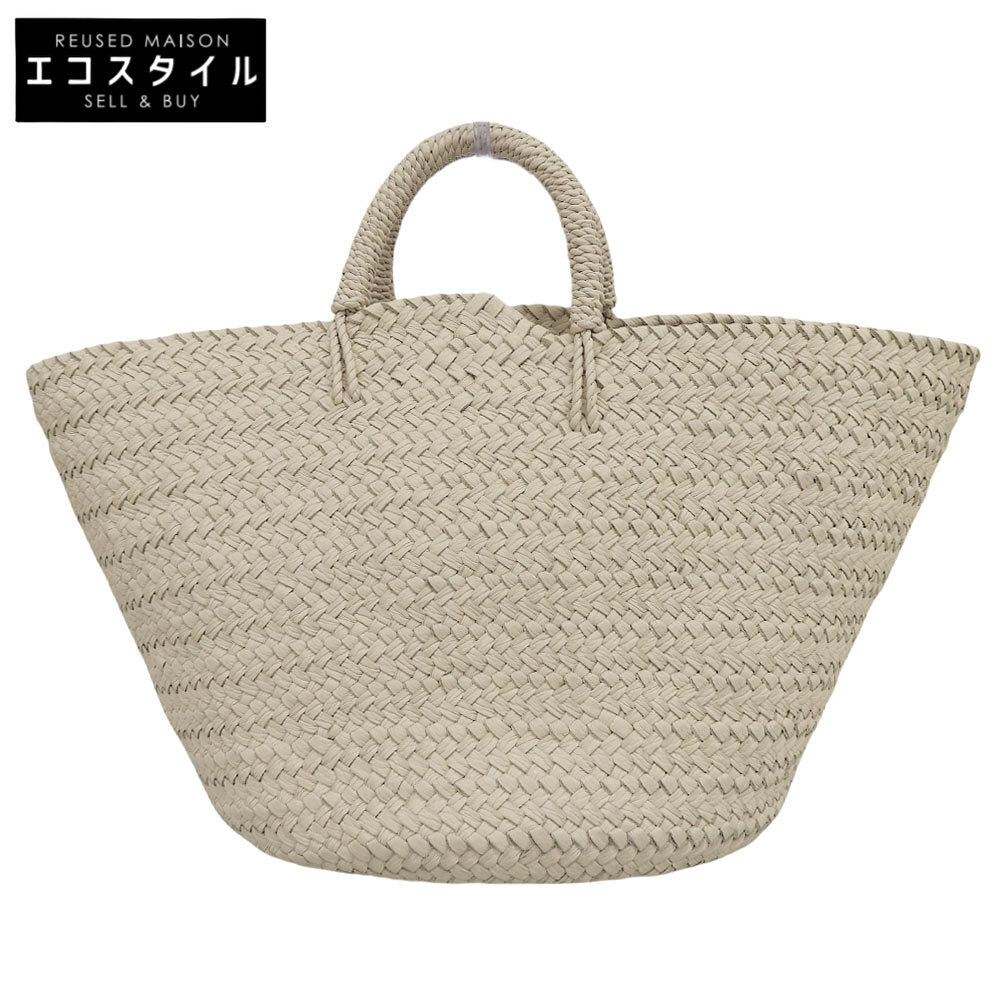 Aeta アエタ 美品 BASKET ： M レザー 編み込み バスケットバッグ ハンドバッグ レディース アイボリー KG02 ハンドバッグ