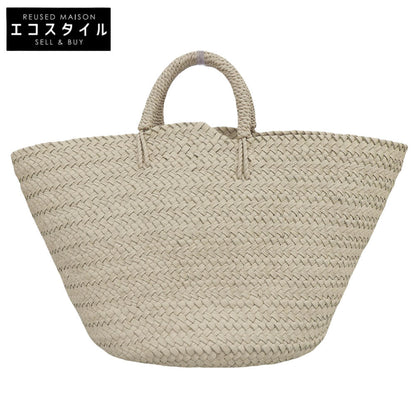 Aeta アエタ 美品 BASKET ： M レザー 編み込み バスケットバッグ ハンドバッグ レディース アイボリー KG02 ハンドバッグ