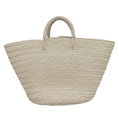 Aeta アエタ 美品 BASKET ： M レザー 編み込み バスケットバッグ ハンドバッグ レディース アイボリー KG02 ハンドバッグ