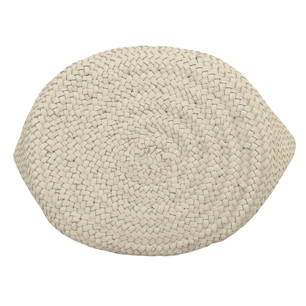 Aeta アエタ 美品 BASKET ： M レザー 編み込み バスケットバッグ ハンドバッグ レディース アイボリー KG02 ハンドバッグ