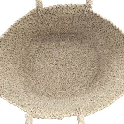 Aeta アエタ 美品 BASKET ： M レザー 編み込み バスケットバッグ ハンドバッグ レディース アイボリー KG02 ハンドバッグ