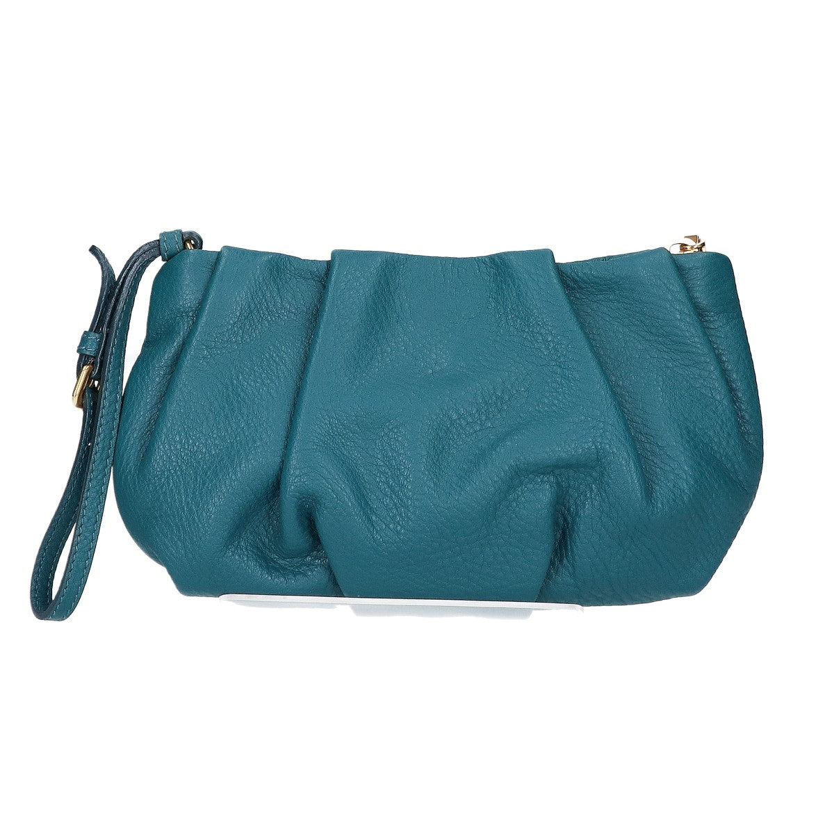 PRADA プラダ 【美品】レザー ギャザー ポーチ