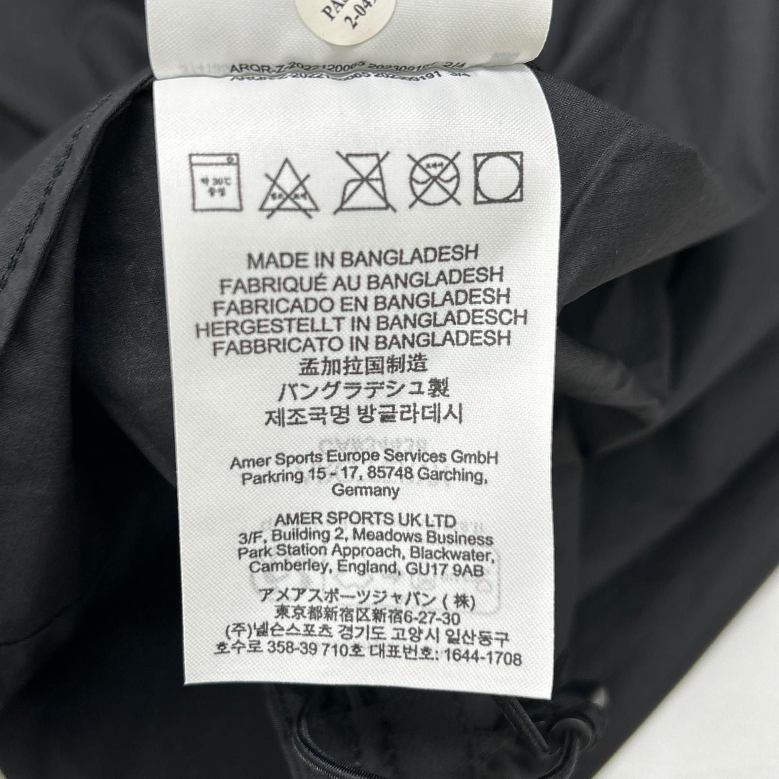 ARC'TERYX アークテリクス 25年 X000010276 ブラック スコーミッシュ フーディ トップス
