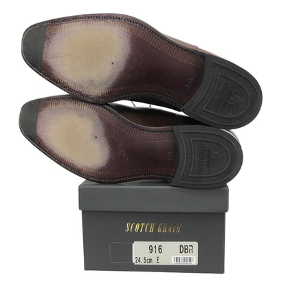 SCOTCH GRAIN スコッチグレイン ODESSA ベガノカーフ ストレートチップシューズ メンズ ブラウン 24.5 916DBR(E) シューズ