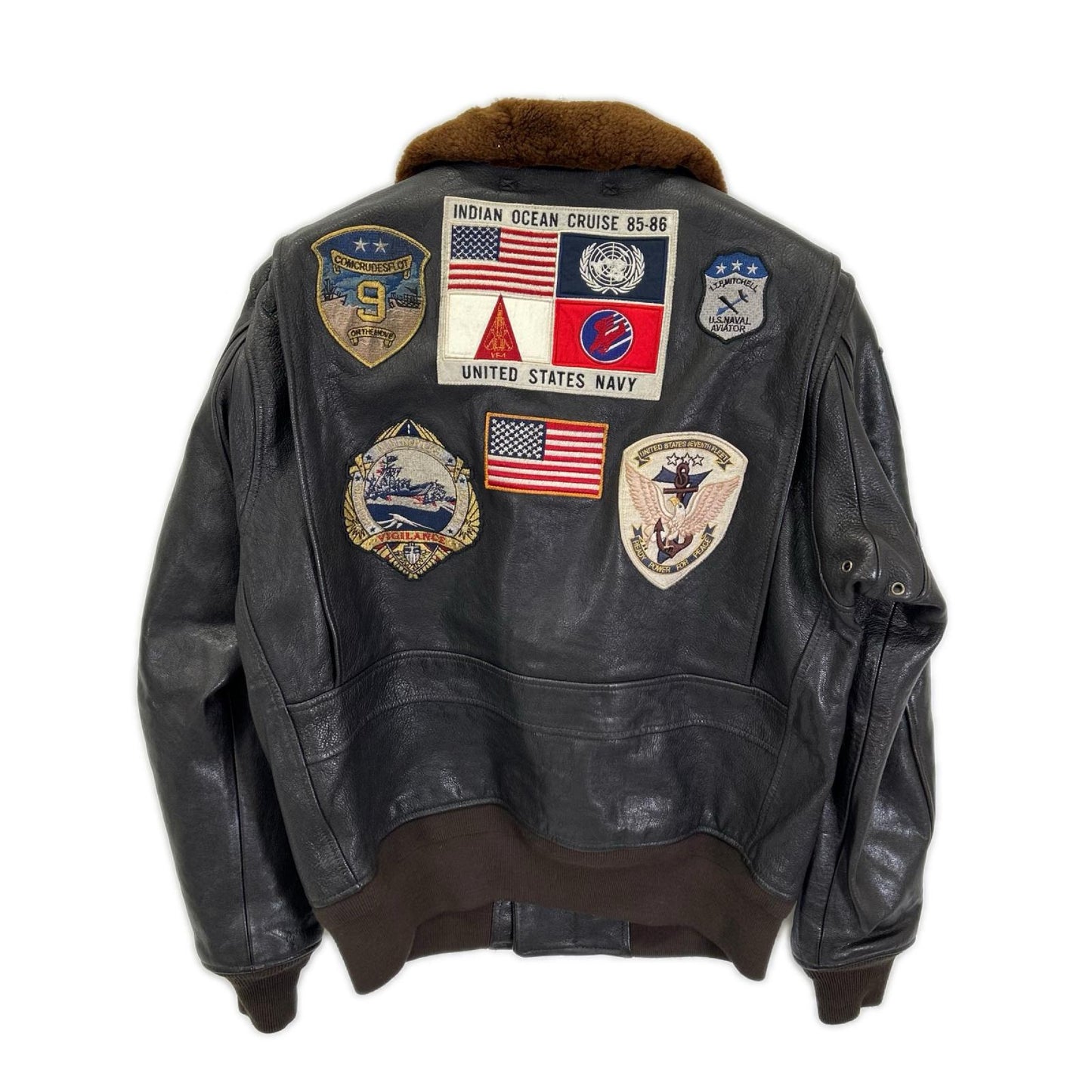 AVIREX アヴィレックス 783-4950011 ブラウン G-1 TOP GUN シープスキン フライトジャケット ジャケット