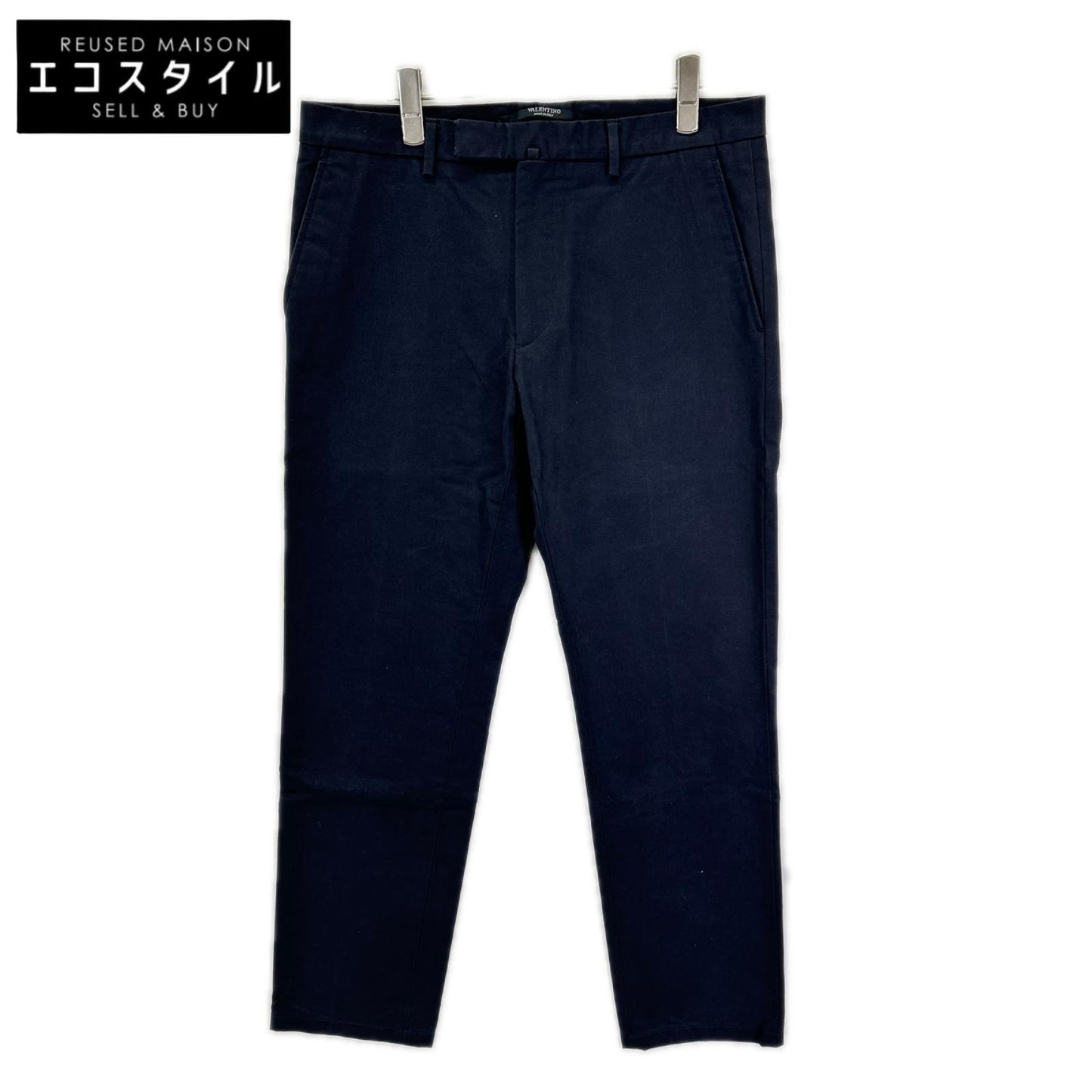 VALENTINO ヴァレンティノ JV0RCG5525T ネイビー コットン パンツ ボトムス