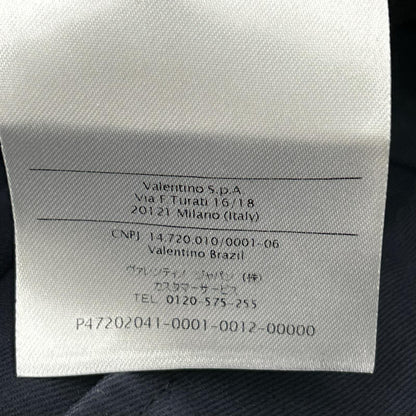 VALENTINO ヴァレンティノ JV0RCG5525T ネイビー コットン パンツ ボトムス