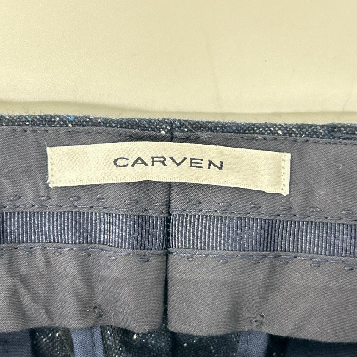 CARVEN カルヴェン 2021HP80 ネイビー ワイド テーラードパンツ ボトムス