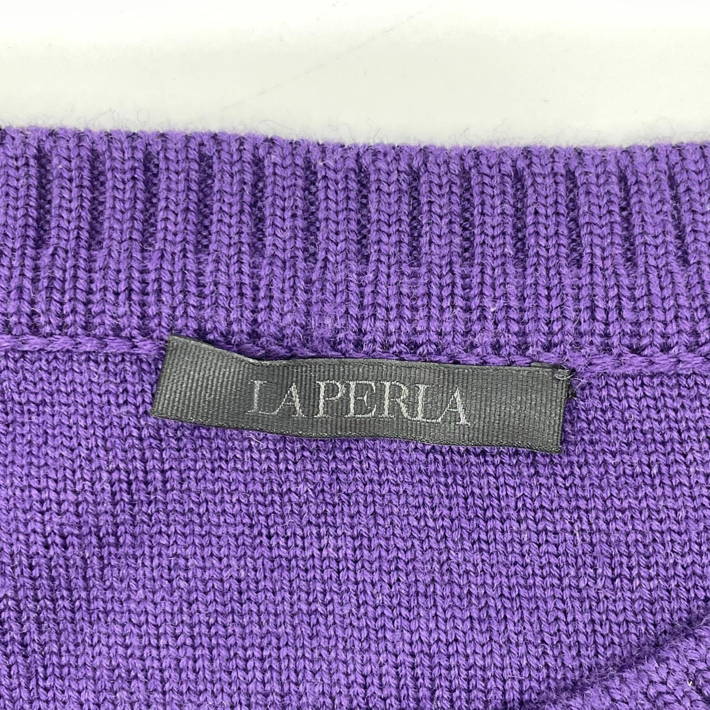 LAPERLA ラペルラ パープル ウール ニット セーター トップス