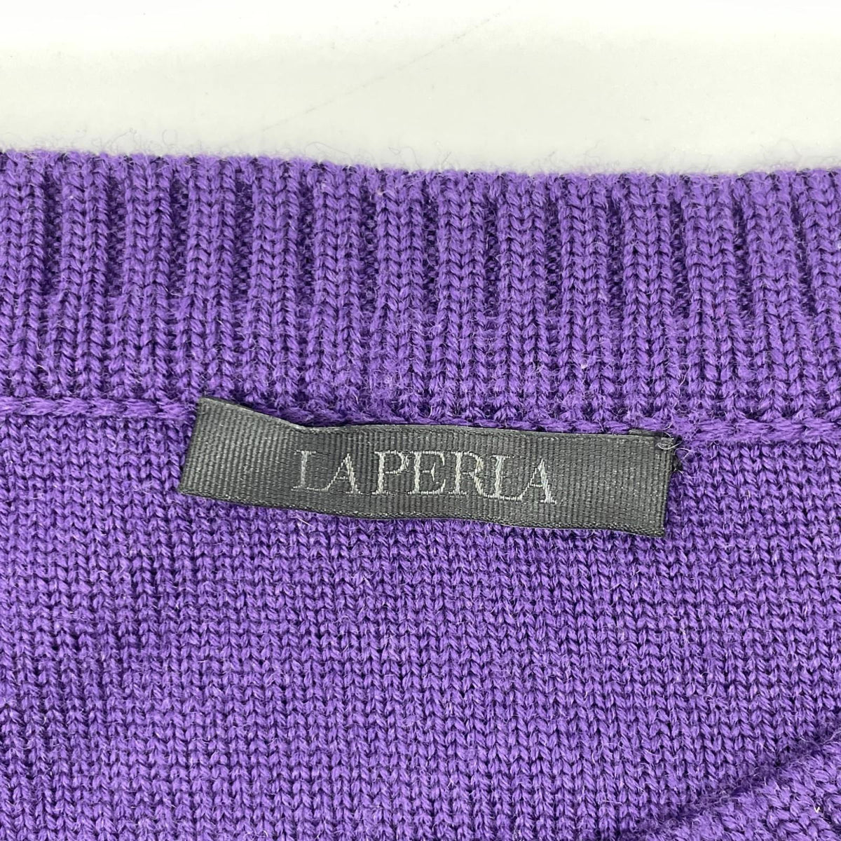 LAPERLA ラペルラ パープル ウール ニット セーター トップス