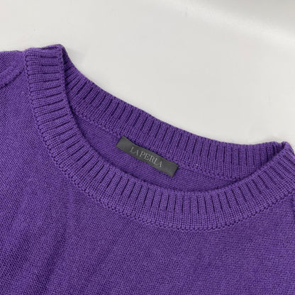 LAPERLA ラペルラ パープル ウール ニット セーター トップス