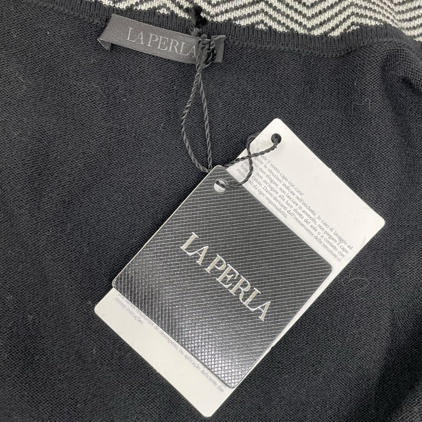 LAPERLA ラペルラ ブラック ウール カーディガン トップス
