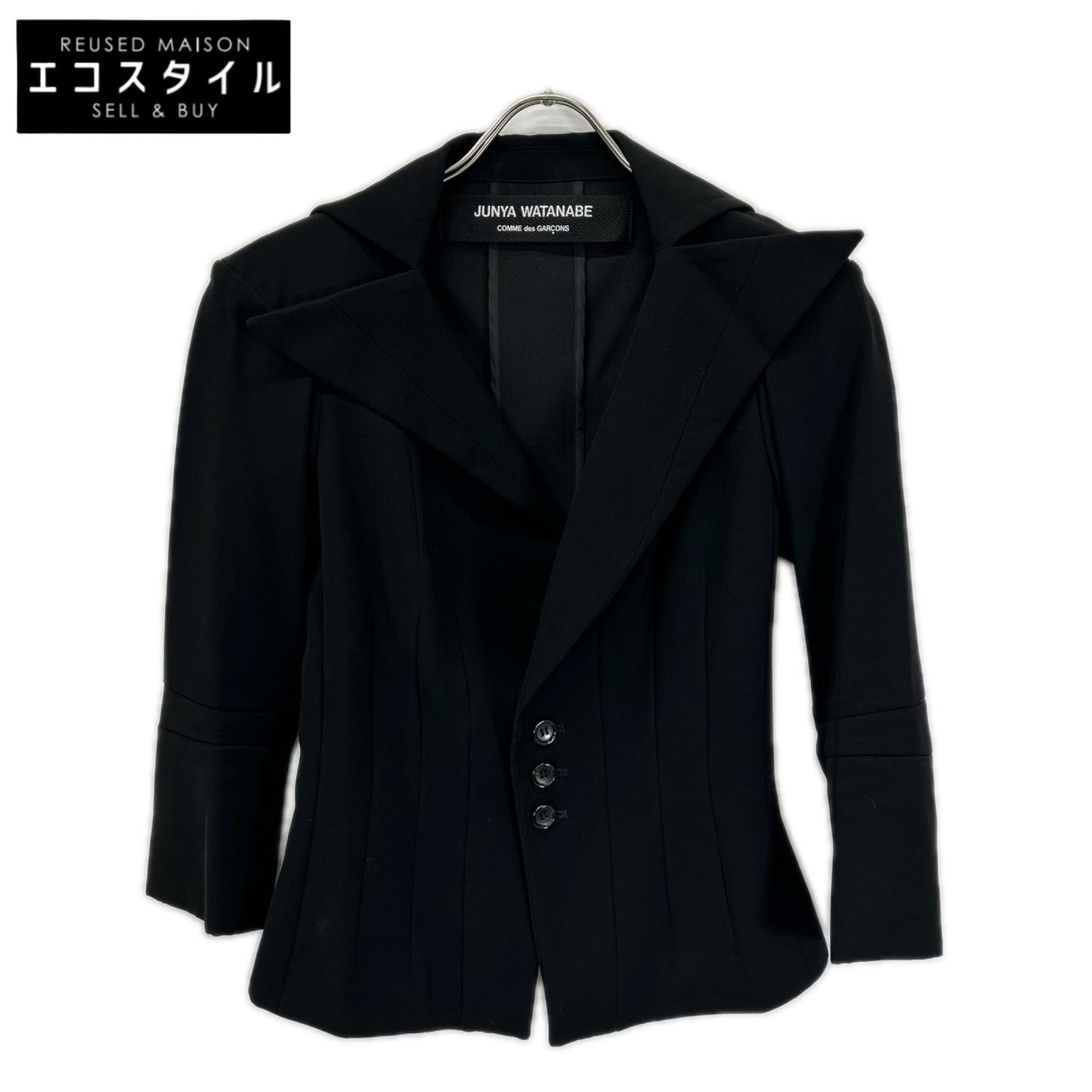 COMMEdesGARCONS JUNYA WATANABE コムデギャルソンジュンヤワタナベ 96年 JJ-100220 ブラック テーラードジャケット ジャケット