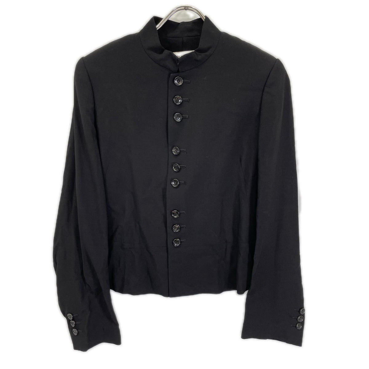 robe de chambre COMMEdesGARCON ローブドシャンブル コムデギャルソン 97年 RJ-100340 ブラック スタンドカラー ジャケット ジャケット