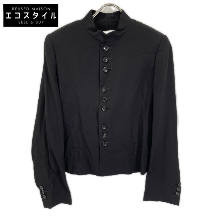 robe de chambre COMMEdesGARCON ローブドシャンブル コムデギャルソン 97年 RJ-100340 ブラック スタンドカラー ジャケット ジャケット