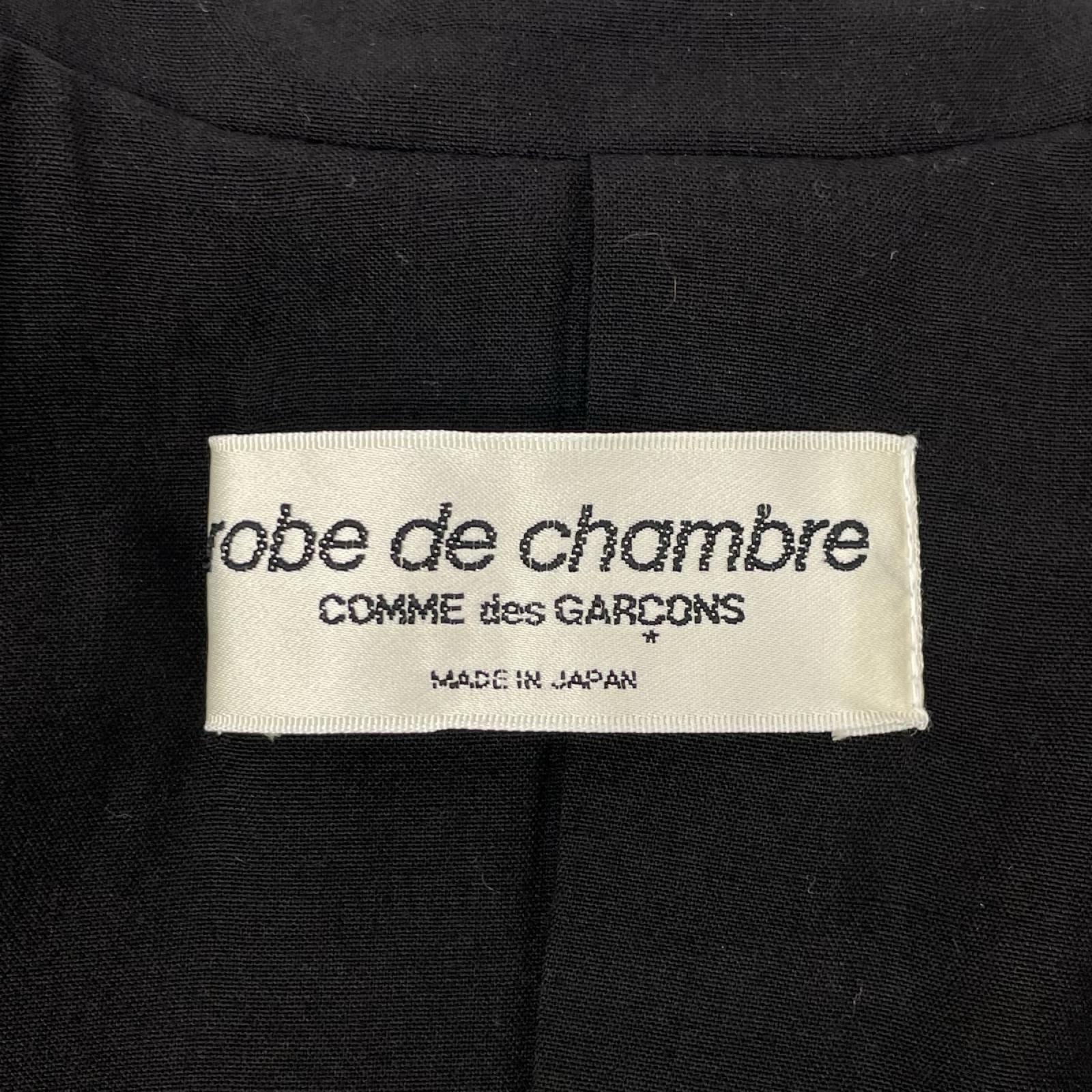 robe de chambre COMMEdesGARCON ローブドシャンブル コムデギャルソン 97年 RJ-100340 ブラック スタンドカラー ジャケット ジャケット