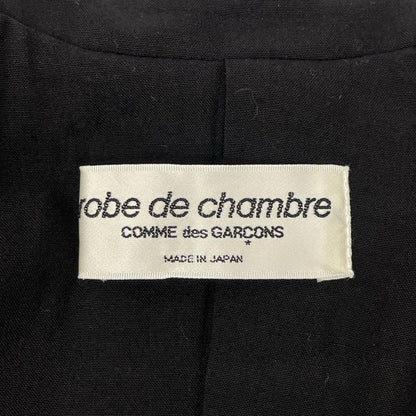 robe de chambre COMMEdesGARCON ローブドシャンブル コムデギャルソン 97年 RJ-100340 ブラック スタンドカラー ジャケット ジャケット