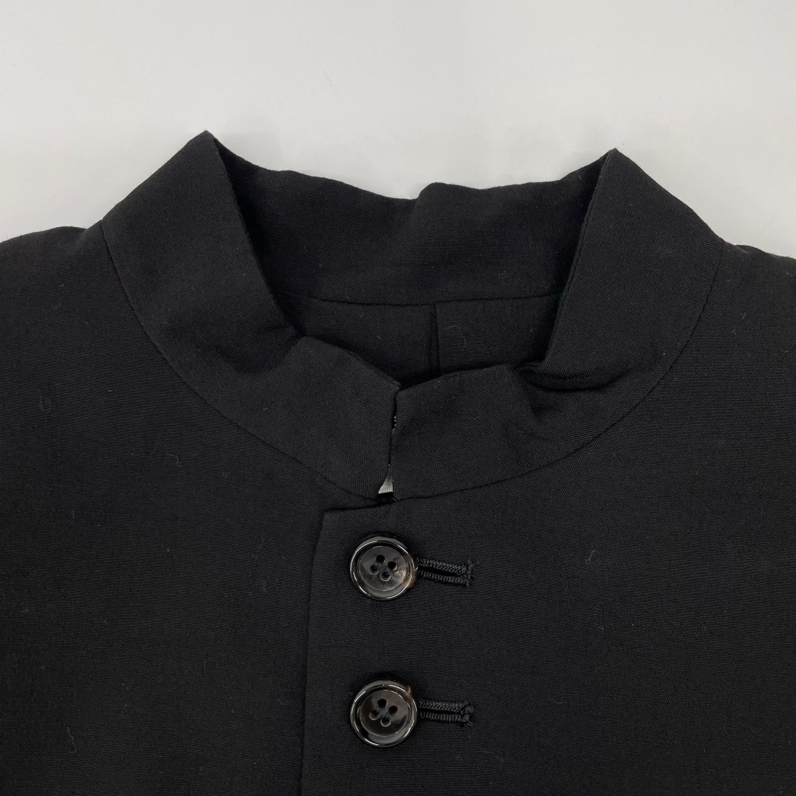 robe de chambre COMMEdesGARCON ローブドシャンブル コムデギャルソン 97年 RJ-100340 ブラック スタンドカラー ジャケット ジャケット