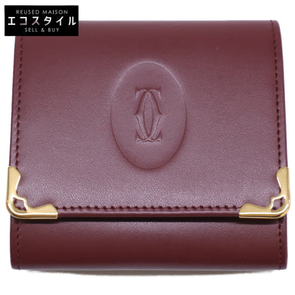 Cartier カルティエ 【新品同様】マストライン レザー コインケース