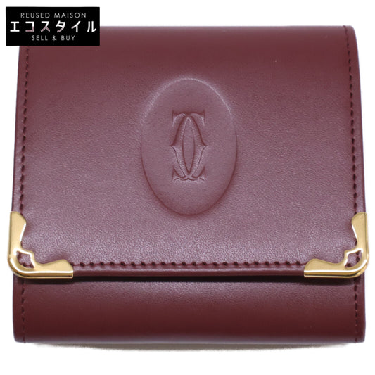 Cartier カルティエ 【新品同様】マストライン レザー コインケース