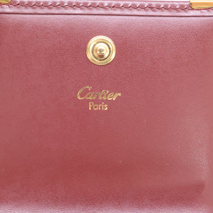 Cartier カルティエ 【新品同様】マストライン レザー コインケース