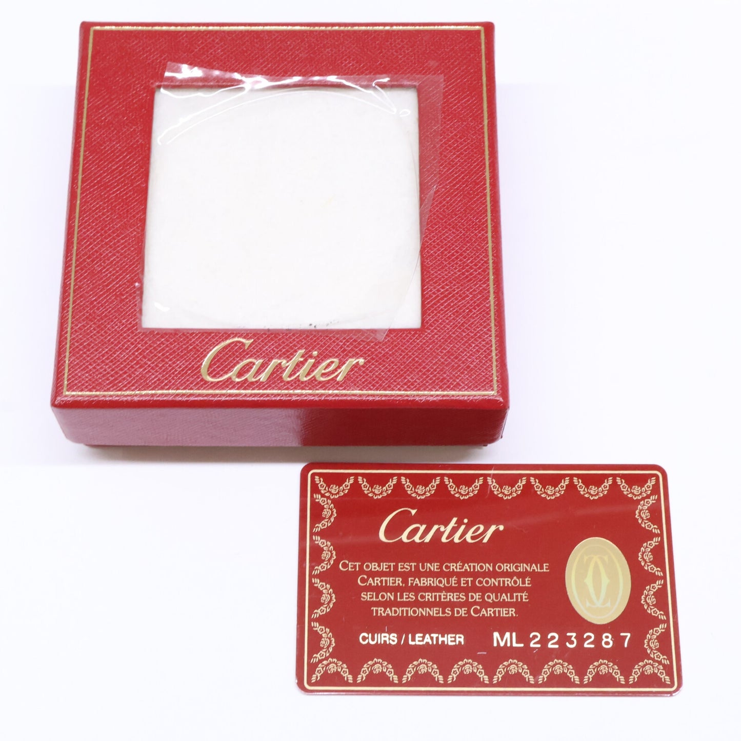 Cartier カルティエ 【新品同様】マストライン レザー コインケース