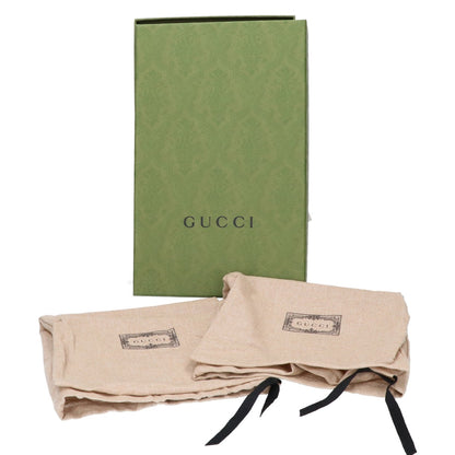 GUCCI グッチ 760774 ブラック ウェブ ストライプ ウィメンズ スニーカー エース レザー シューズ