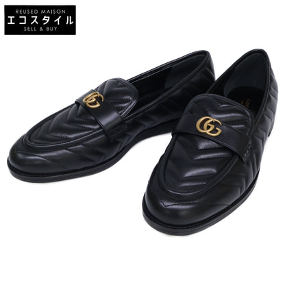 GUCCI グッチ 【新品】670399 GGマーモント レザー キルティングローファー シューズ