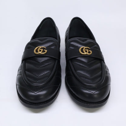 GUCCI グッチ 【新品】670399 GGマーモント レザー キルティングローファー シューズ