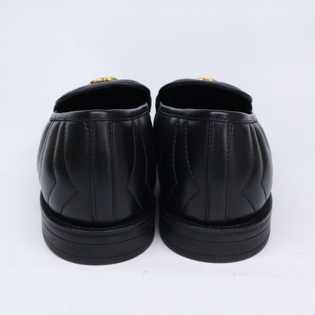 GUCCI グッチ 【新品】670399 GGマーモント レザー キルティングローファー シューズ