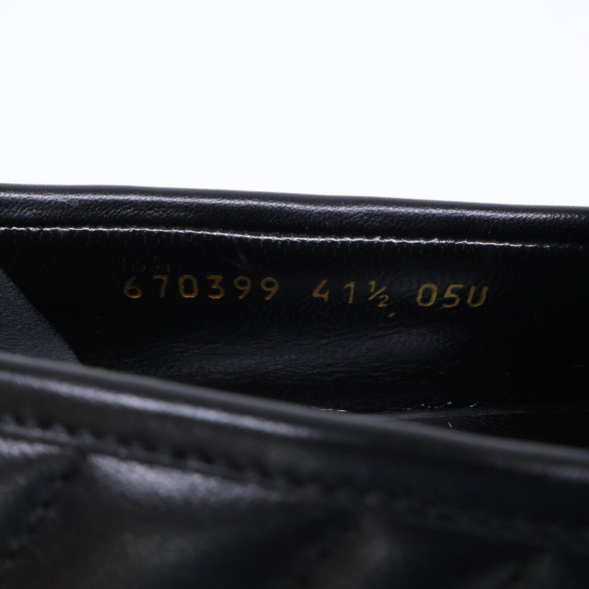GUCCI グッチ 【新品】670399 GGマーモント レザー キルティングローファー シューズ