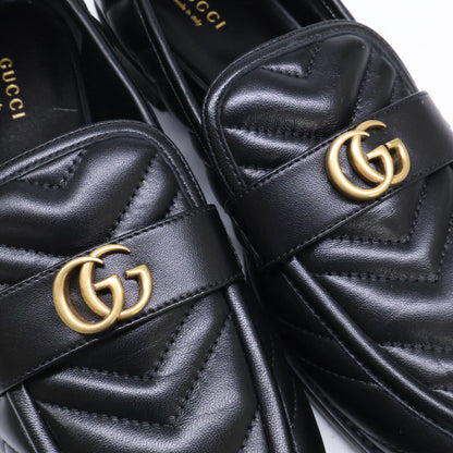 GUCCI グッチ 【新品】670399 GGマーモント レザー キルティングローファー シューズ