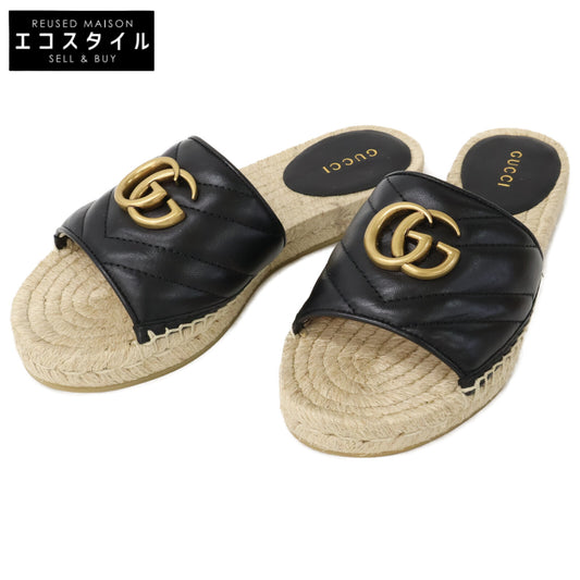 GUCCI グッチ 【新品同様】573028 GGマーモント エスパドリーユ サンダル シューズ