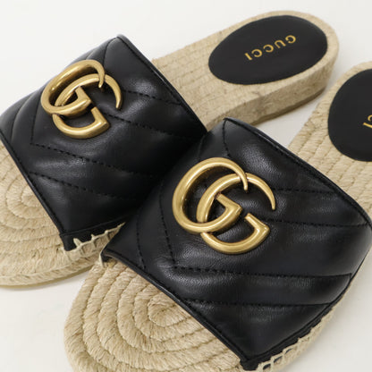 GUCCI グッチ 【Like new】573028 GG Marmont espadrille sandals shoes