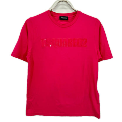 DSQUARED2 ディースクエアード DQ2234 ピンク ロゴTシャツ トップス