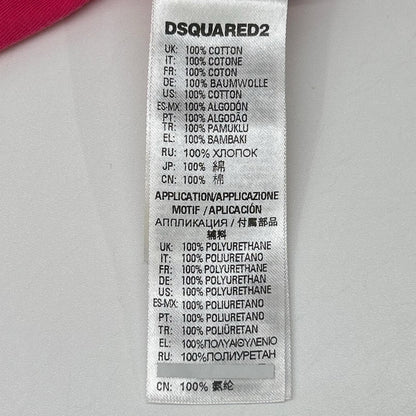 DSQUARED2 ディースクエアード DQ2234 ピンク ロゴTシャツ トップス