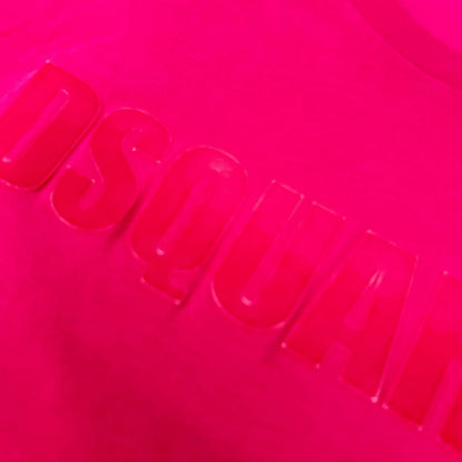 DSQUARED2 ディースクエアード DQ2234 ピンク ロゴTシャツ トップス