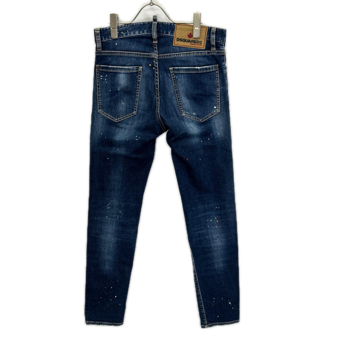 DSQUARED2 ディースクエアード S74LB1517 ネイビー Regular Jean ボタンフライデニムパンツ ボトムス