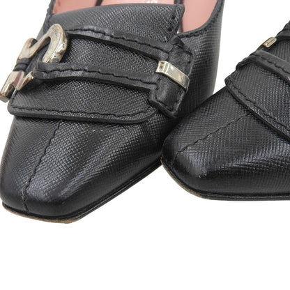SalvatoreFerragamo サルバトーレフェラガモ CORSA レザー バッグストラップサンダル シューズ レディース 黒 ブラック 5D 00016669 シューズ