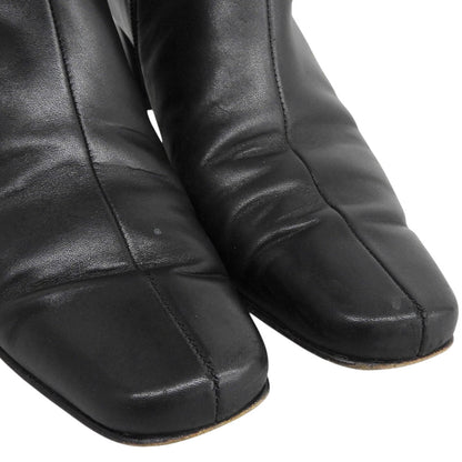 SalvatoreFerragamo サルバトーレフェラガモ GUISA ヴァラモチーフ レザー ロングブーツ シューズ レディース ブラック 5 1/2C 20746 A52 シューズ