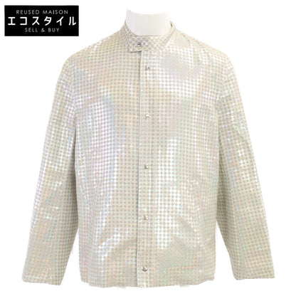 LOUIS VUITTON ルイヴィトン 【美品/国内正規】RM081 MMBS51SOC 総柄 シルク混 シングルジャケット ジャケット